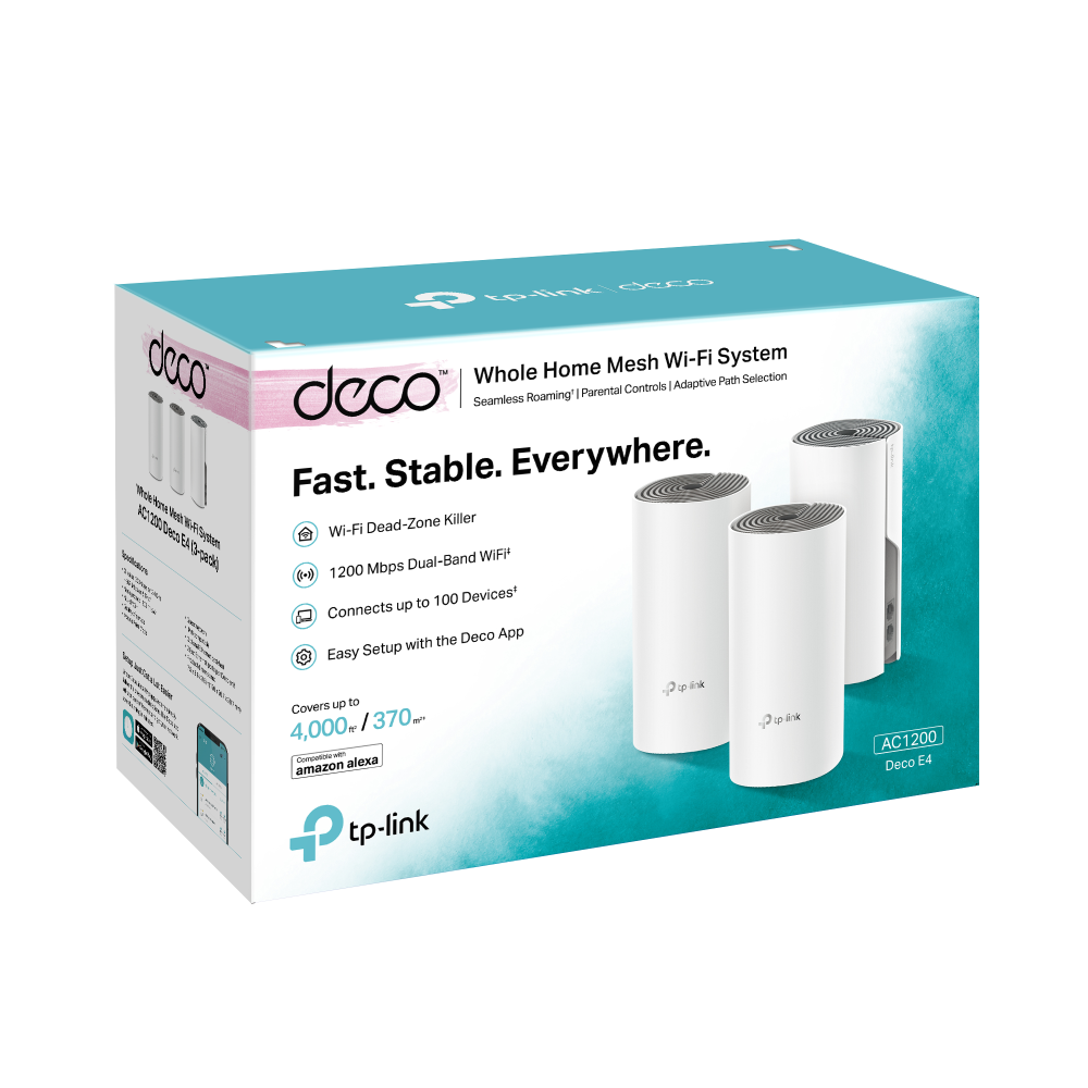 TP-Link Deco E4(3-pack) AC1200 Whole Home Mesh Wi-Fi image 5