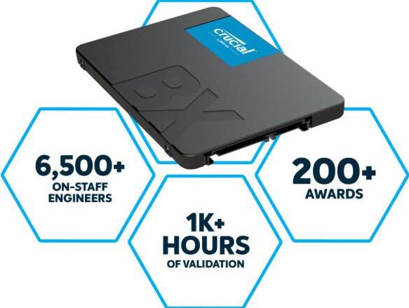 Crucial BX500 500GB 2.5" SATA SSD