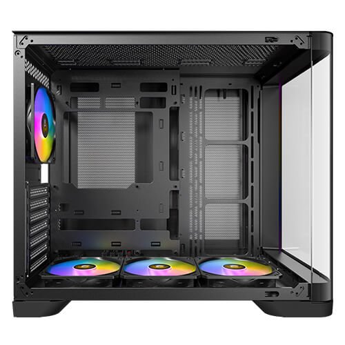 Antec C5 Curve ARGB - Black, ATX/Micro-ATX/ITX, Curved TG, Dual Chamber, Back-Connect, 4xARGB PWM Fans, 360mm Rad, 410mm GPU, USB-C Gen2, 2Yr Wty image 3