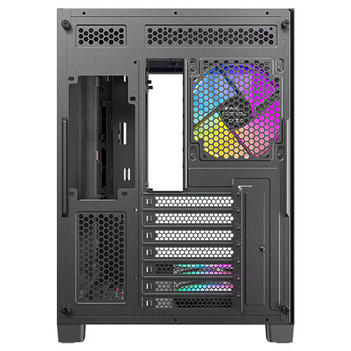 Antec C5 Curve ARGB - Black, ATX/Micro-ATX/ITX, Curved TG, Dual Chamber, Back-Connect, 4xARGB PWM Fans, 360mm Rad, 410mm GPU, USB-C Gen2, 2Yr Wty image 4