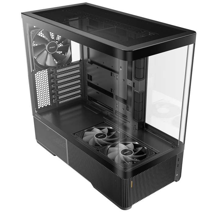 Antec C6 Curve AIR - Black, ATX/mATX/ITX, steel/glass, 7 slots, 450mm GPU, 180mm CPU, 3 PWM fans, USB-C 10Gbps image 2