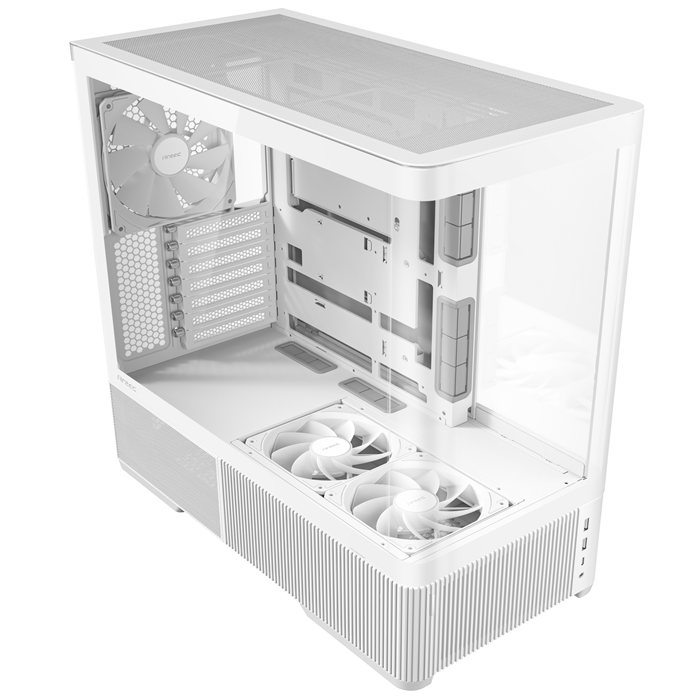 Antec C6 Curve AIR - White, ATX/mATX/ITX, steel/glass, 7 slots, 450mm GPU, 180mm CPU, 3 PWM fans, USB-C 10Gbps image 4