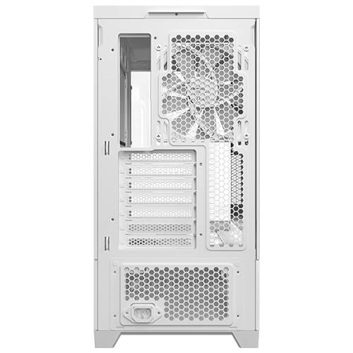 Antec C6 WOOD - White, Mid Tower, ATX/Micro-ATX/ITX, Tempered Glass, USB-C 10Gbps, 3 PWM Fans, 360mm Radiator, 450mm GPU, 2Yr Wty image 4