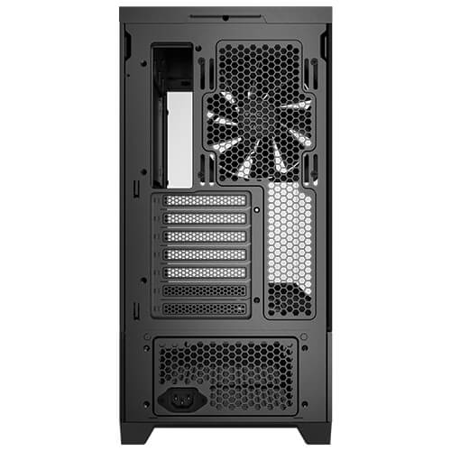 Antec C6 WOOD - Black, Mid Tower, ATX/Micro-ATX/ITX, Tempered Glass, USB-C 10Gbps, 3 PWM Fans, 360mm Radiator, 450mm GPU, 2Yr Wty image 4
