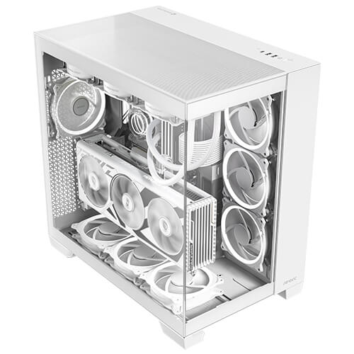 Antec C8 - White, Full Tower, E-ATX/ATX/Micro-ATX/ITX, 270° Tempered Glass, USB-C 10Gbps, Triple 360mm Radiator Support, 2Yr Wty image 2
