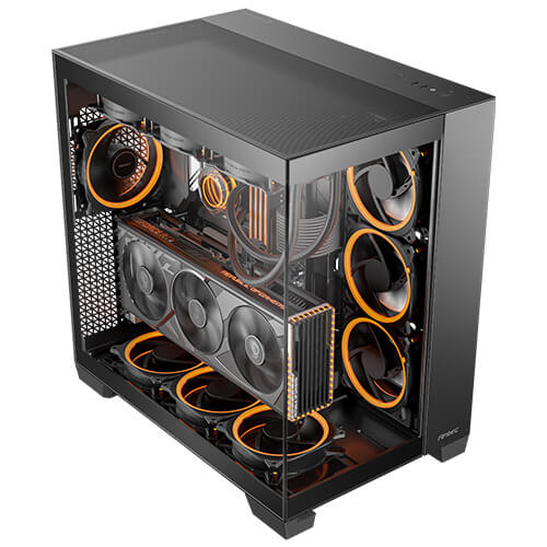 Antec C8 - Black, Full Tower, E-ATX/ATX/Micro-ATX/ITX, 270° Tempered Glass, USB-C 10Gbps, Triple 360mm Radiator Support, 2Yr Wty image 2