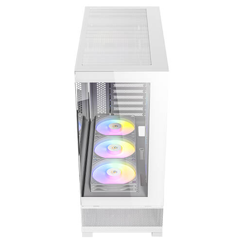 Antec CX700 ARGB - White, Mid Tower, ATX/Micro-ATX/ITX, 270° Tempered Glass, USB-C, 3× ARGB PWM Fans, 360mm Radiator, 1Yr Wty image 2