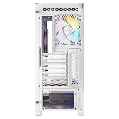 Antec CX700 ARGB - White, Mid Tower, ATX/Micro-ATX/ITX, 270° Tempered Glass, USB-C, 3× ARGB PWM Fans, 360mm Radiator, 1Yr Wty image 4