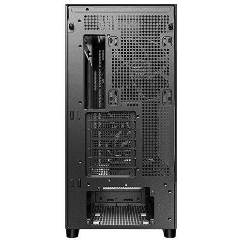 Antec Flux - Black, Mid Tower, E-ATX/ATX/Micro-ATX/ITX, Tempered Glass, Wood Front, USB-C 10Gbps, 5× PWM Fans, 2Yr Wty image 3