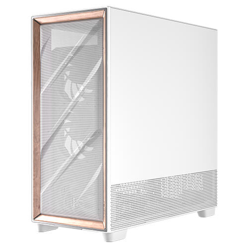 Antec Flux Pro EUV - White, Full Tower, E-ATX/ATX/Micro-ATX/ITX, Tempered Glass, Wood Front, USB-C, 6× PWM Fans, 2Yr Wty image 3