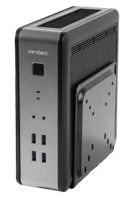 Antec ISK110-VESA ITX MB, Slim Form Factor case with External 90w PSU. 2 x USB 3.0 and 2 x USB 2.0. HD Audio. VESA Bracket 100x 100. Case Nuc (LS) image 2