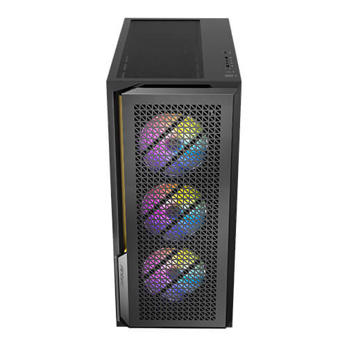 Antec P20C ARGB - Black, Mid Tower, E-ATX/ATX/Micro-ATX/ITX, Tempered Glass, USB-C, 3× ARGB Fans, 360mm Radiator, 2Yr Wty image 2