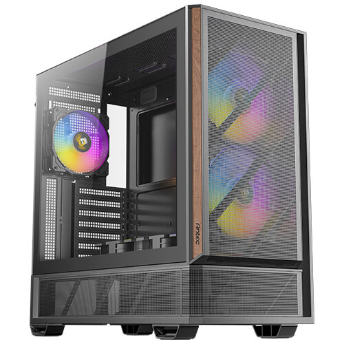 Antec P30 ARGB Mid Tower, 478×222×465 mm, Steel+Plastic+Wood, ATX/mATX/ITX, 4mm TG, 2xUSB3.0, Type-C, 7 slots, 2/1×3.5"/2.5", ARGB fans 3+2, GPU 405