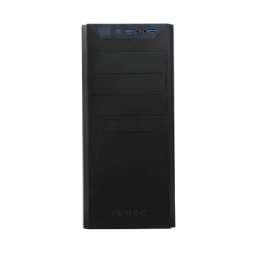 Antec VSK4000B-U3 - Black, Mini Tower, ATX/Micro-ATX/Mini-ITX, 2× USB 3.0, 1× 120mm Rear Fan, 5× 3.5" Bays, Black, 2-Yr Wty image 2