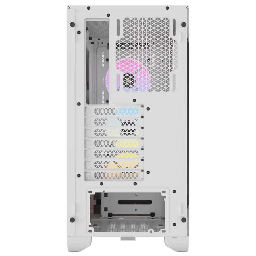 Corsair 3000D RGB AIRFLOW Mid-Tower PC Case - White, ATX, 360 GPU, 170 CPU cooler, 220 PSU, 3x AR120 RGB, 2x USB-A Gen 1 image 3
