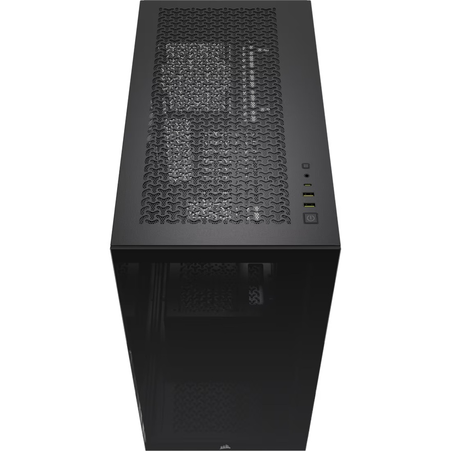 Corsair 3500X Mid-Tower PC Case - Black, Steel, Tempered Glass, ATX/E-ATX, 7 Slots, 425mm GPU, 170mm CPU, 2yr wty image 2