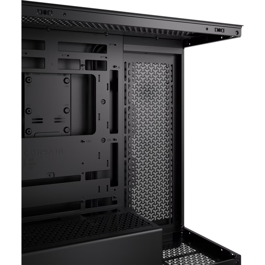 Corsair 3500X Mid-Tower PC Case - Black, Steel, Tempered Glass, ATX/E-ATX, 7 Slots, 425mm GPU, 170mm CPU, 2yr wty image 3