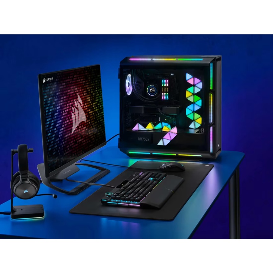 Corsair iCUE LC100 Case Accent Lighting Panels - Mini Triangle - 9x Tile Expansion Kit (LS) image 4