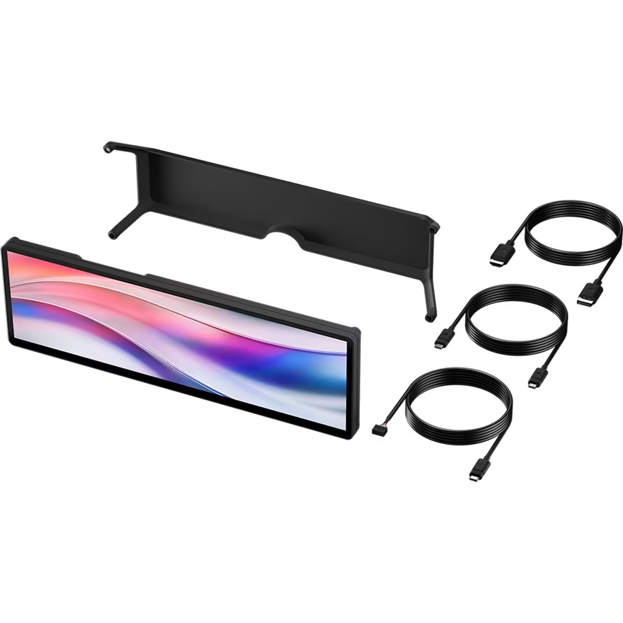 Corsair XENEON EDGE 14.5" LCD Touchscreen, 2560x720@60Hz, HDMI/USB-C, 5-point touch, magnetic mount, detachable stand, vertical/horizontal use image 3