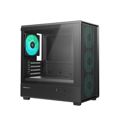 DeepCool CC350 4F Mid Tower Micro ATX Case. 4 Pre-installed Fans, USB3.0 x1, USB2.0 x2, Audio x1 image 2