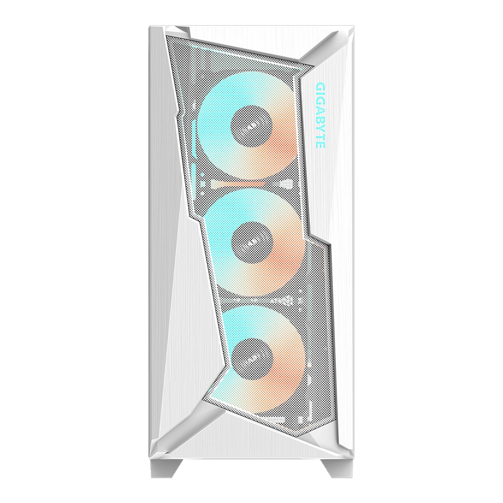 (LS) Gigabyte C301 RGB Tempered Glass E-ATX White Mid Tower Gaming Chassis  2x3.5" 2x2.5" 2xUSB3.0 Detachable Dust Filter Liquid Cooling PSU ATX image 3