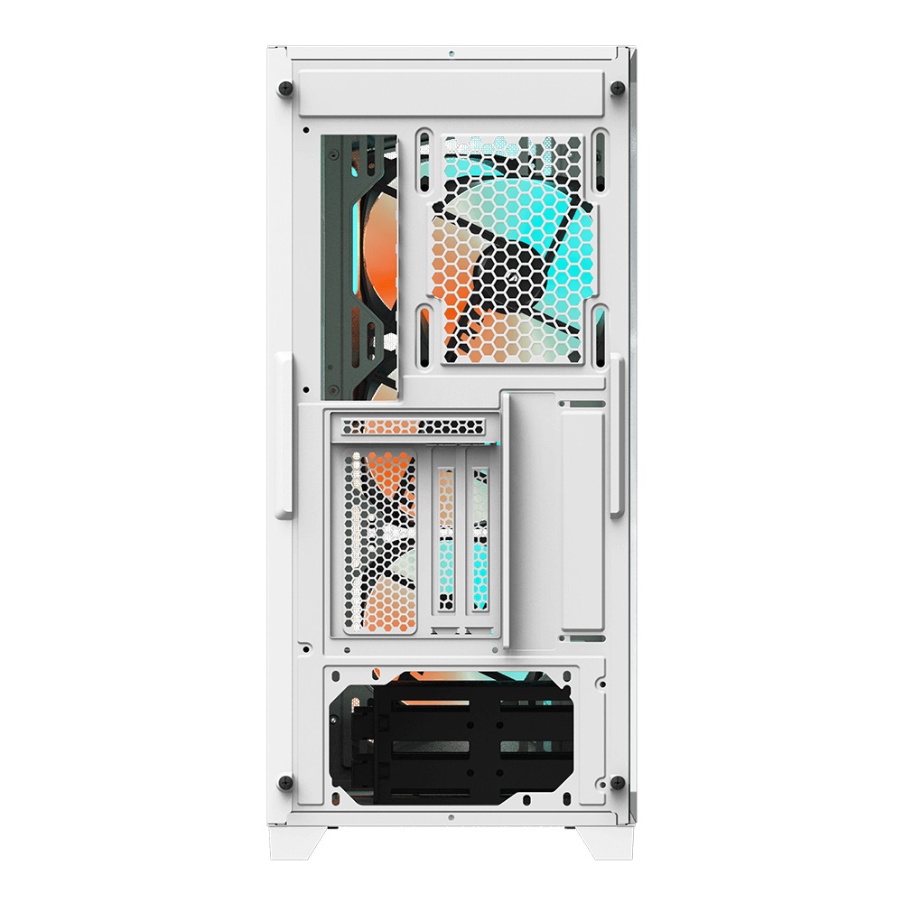 (LS) Gigabyte C301 RGB Tempered Glass E-ATX White Mid Tower Gaming Chassis  2x3.5" 2x2.5" 2xUSB3.0 Detachable Dust Filter Liquid Cooling PSU ATX image 4