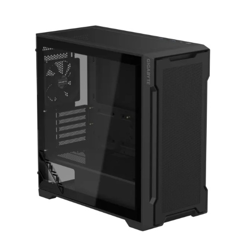 Gigabyte C102 GLASS BlackMid Tower case, Mini ITX / Micro ATX, 5x Expansion slots, 2x 3.5" Drive Support, 3x 2.5" Drive Support, 2x USB 3.0, 120mm Fan image 2