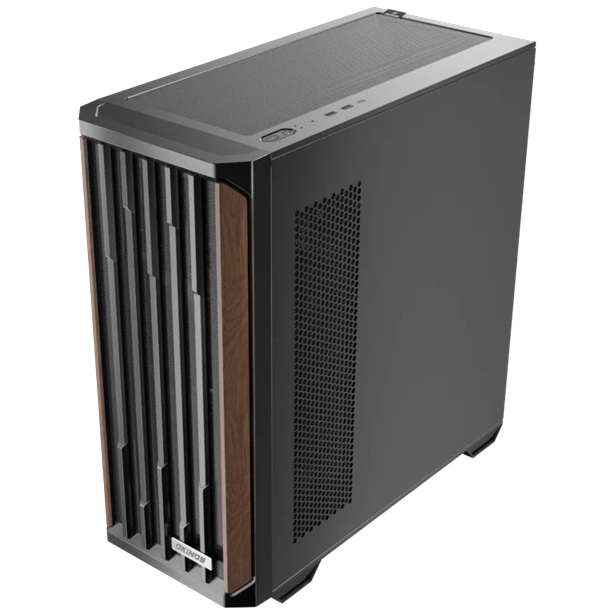 OKINOS Cypress 7 Wood, Mid Tower Gaming PC Case, ATX/M-ATX/ITX, Tempered Glass, USB-C 10Gbps, 4x120mm PWM Fans, GPU ≤415mm, CPU ≤165mm image 2