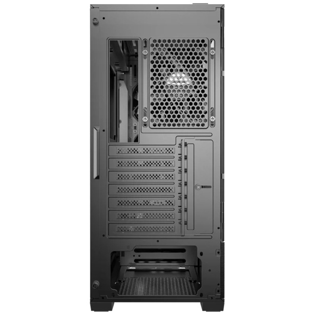 OKINOS Cypress 7 Wood, Mid Tower Gaming PC Case, ATX/M-ATX/ITX, Tempered Glass, USB-C 10Gbps, 4x120mm PWM Fans, GPU ≤415mm, CPU ≤165mm image 4