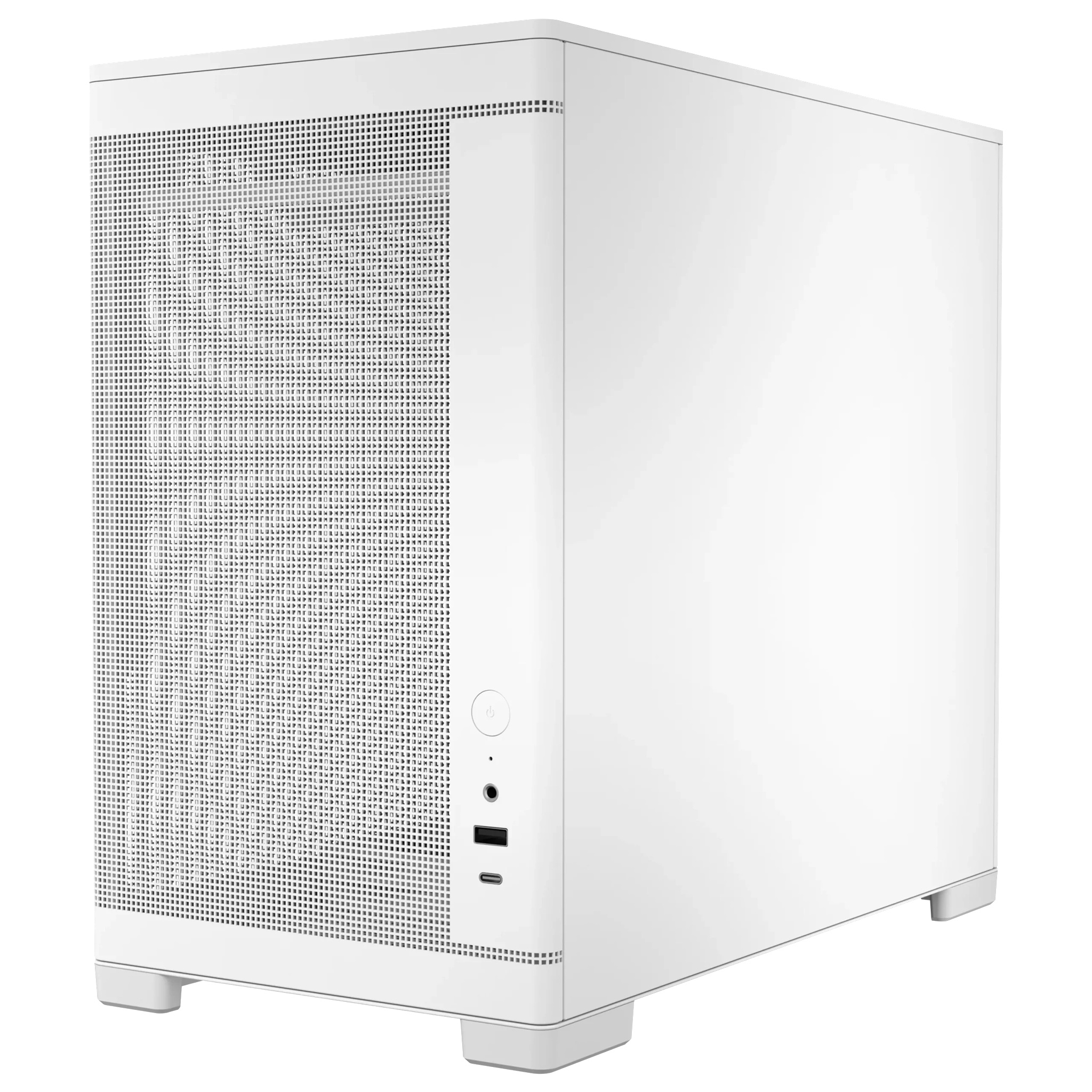 OKINOS Mini Art 4 - White, Mini Tower, Micro-ATX/ITX, Mesh Panels, USB-C 10Gbps, 3 Fans, 240mm Radiator, 330mm GPU Clearance image 2
