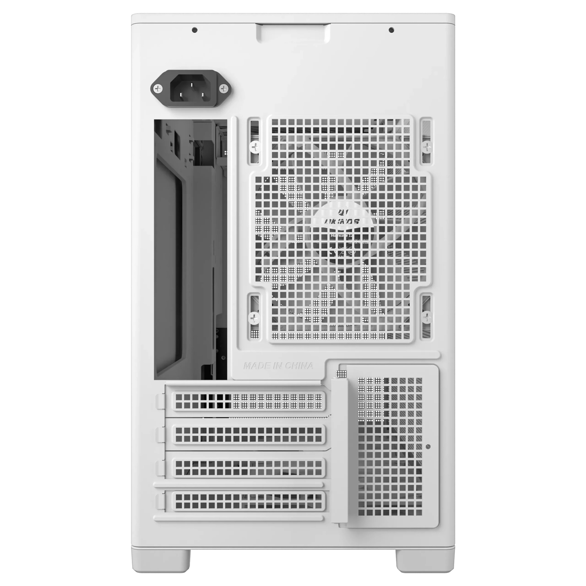 OKINOS Mini Art 4 - White, Mini Tower, Micro-ATX/ITX, Mesh Panels, USB-C 10Gbps, 3 Fans, 240mm Radiator, 330mm GPU Clearance image 4