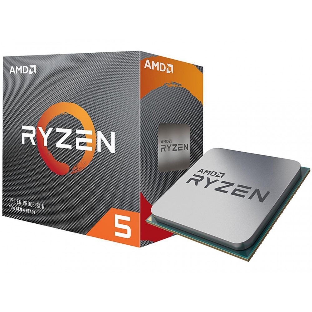 AMD Ryzen 5 5600, 6-Core/12 Threads UNLOCKED, Max Freq 4.4GHz, 35MB Cache Socket AM4 65W , With Wraith Stealth cooler (RYZEN5000)(AMDCPU) image 2