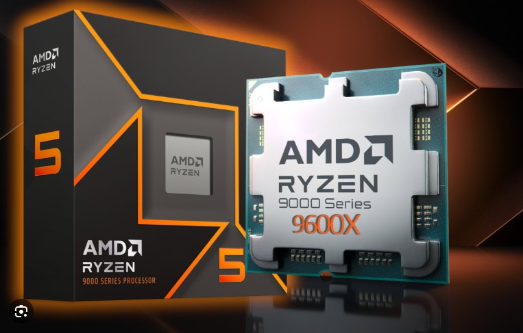 AMD Ryzen 5 9600X 6Cores/12Threads, 65 watts, Max Boost Clock 5.4 GHz, PCIE 5.0, 32MB Cache, Radeon™ Graphics, 2200 MHz Frequency image 2