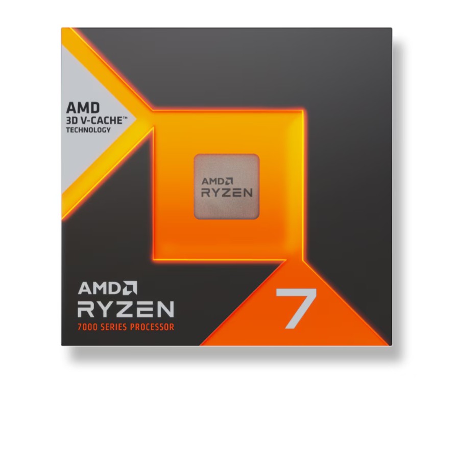 AMD Ryzen 7 7700X3D, 8Cores/16Threads, 120 watts, Max Freq 4.5Ghz, 104MB Cache, WOF, Radeon™ Graphics