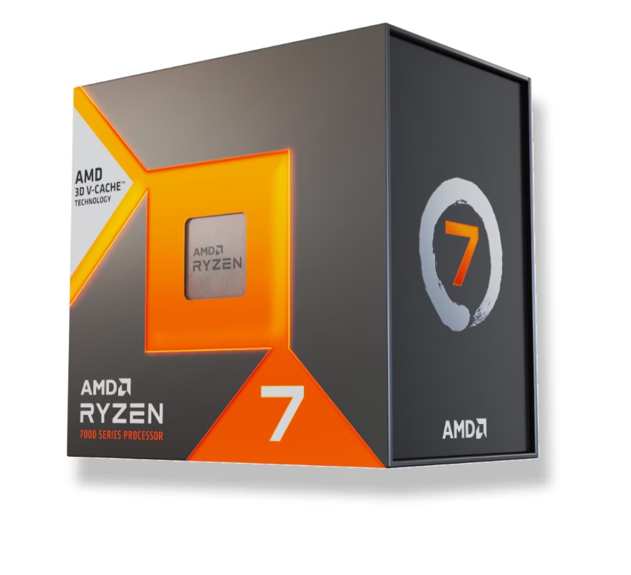 AMD Ryzen 7 7700X3D, 8Cores/16Threads, 120 watts, Max Freq 4.5Ghz, 104MB Cache, WOF, Radeon™ Graphics image 2