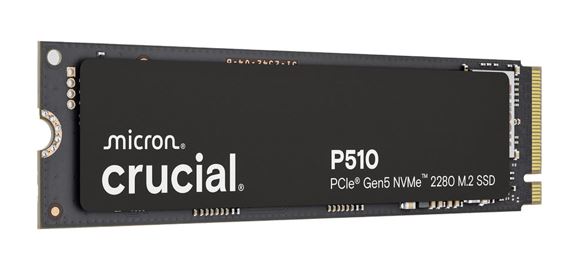 Crucial P510 2TB Gen5 2280 NVMe M.2 SSD 10,000 / 8,700 MB/s R/W 1200TBW 1.4M IOPS 1.5M hrs MTTF Full-Drive Encryption 5yrs ~CT2000P310SSD8-P image 2