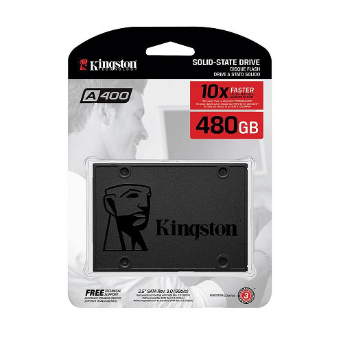 Kingston A400 480GB 2.5" SATA3 6Gb/s SSD - TLC 500/450 MB/s 7mm Solid State Drive 1M hrs MTBF 3yrs <500GB image 4