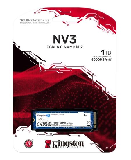 Kingston SNV3S NV3 1TB PCle 4.0x4 NVMe M.2 2280 SSD 6000/4000MB/s compaitible Notebook and SFF 5Y Limited image 3