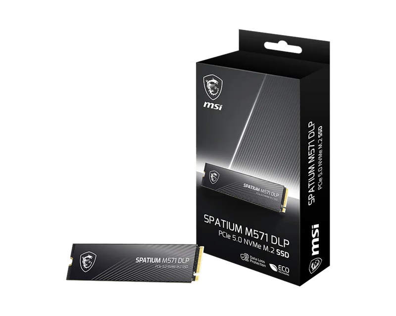 MSI SPATIUM M571 DLP PCIe 5.0 NVMe M.2 4TB, PCIe 5.0x4, NVMe 2.0, M.2 2280, Phison E28, 14500/11000MB/s, 2600K IOPS, 2800TBW, 5yr wty