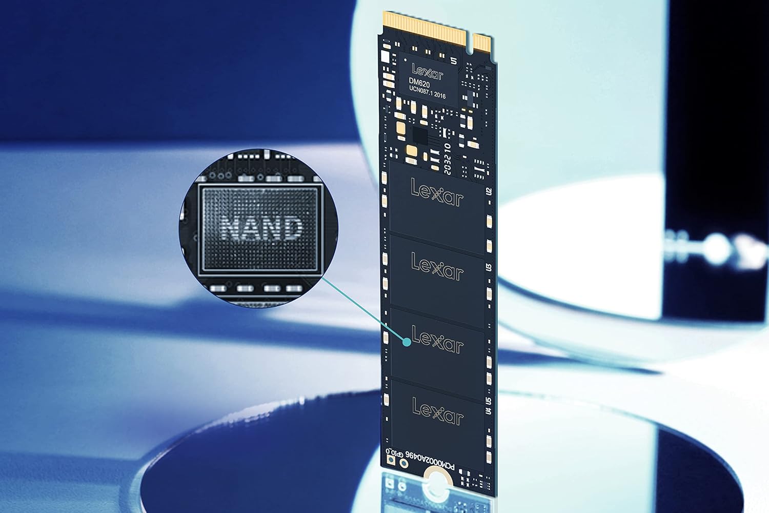 Lexar LNM620X256G-RNNNG Internal SSD 256GB M.2 2280 PCIe Gen3x4, read up to 3500MB/s, write up to 1300MB/s image 2