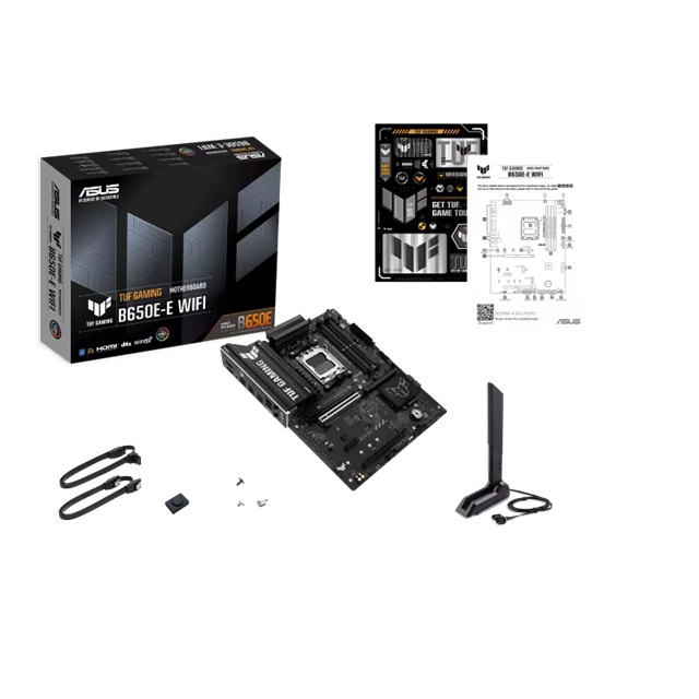 ASUS AMD TUF GAMING B650E-E WIFI (AM5) ATX Motherboard, DDR5 256GB, PCIe 5.0 x16, 3x M.2, 4x SATA, Wi-Fi 6E, 2.5Gb LAN, 1x HDMI, 1x DP image 4