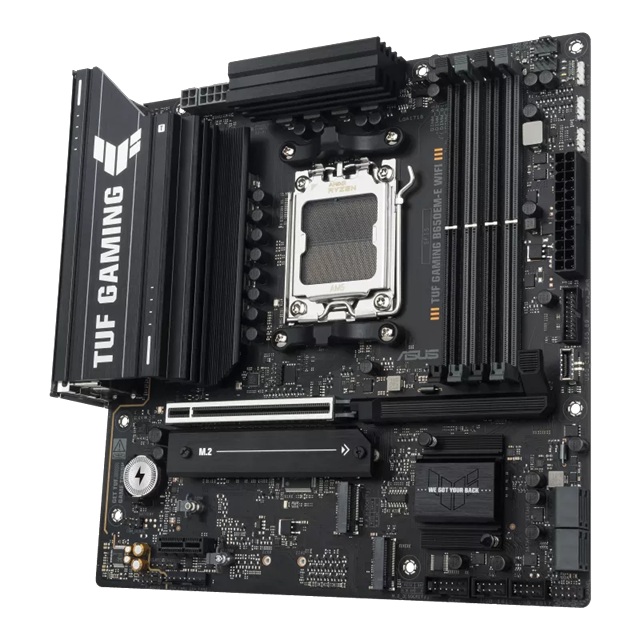 ASUS AMD TUF GAMING B650EM-E WIFI (AM5) Micro-ATX Motherboard, DDR5 256GB, 1x PCIe 5.0 x16, 3x M.2 slots, 4x SATA, Wi-Fi 6, 2.5Gb LAN, 1x HDMI image 2