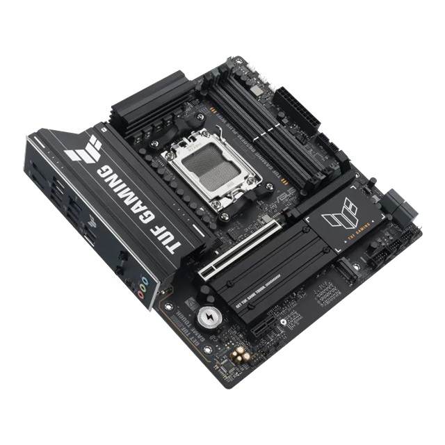 ASUS AMD TUF GAMING B650EM-PLUS WIFI (AM5) Micro-ATX Motherboard, DDR5 256GB, 1x PCIe 5.0 x16, 3x M.2, 4x SATA, Wi-Fi 6E, 2.5Gb LAN, 1x HDMI, 1x DP image 3