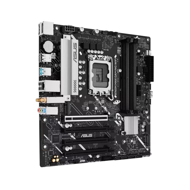 ASUS B760M MAX GAMING WIFI Intel LGA1700 mATX Motherboard Up to 192GB DDR5 (4x Slots), 1 x PCIe 5.0, 3 x M.2, 4 x SATA, WiFi 6, HDMI, DP image 3