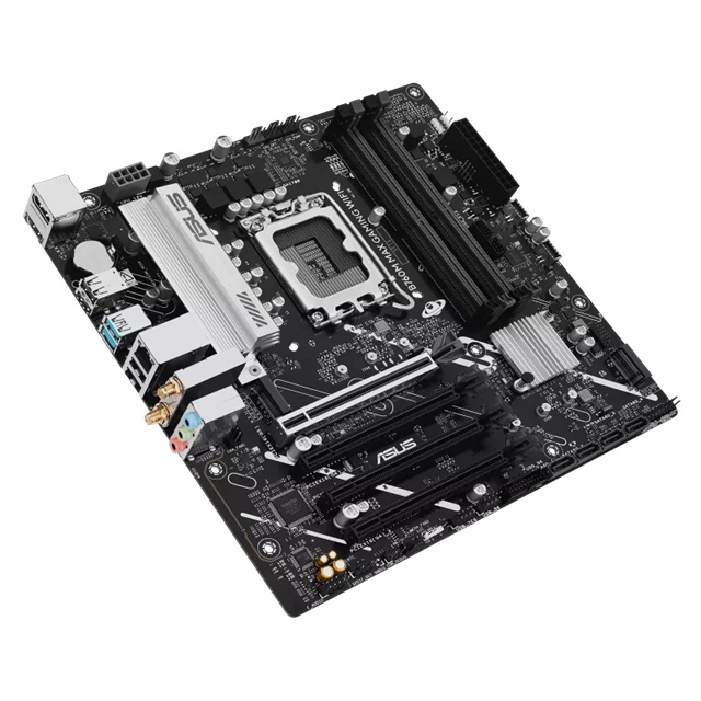 ASUS B760M MAX GAMING WIFI Intel LGA1700 mATX Motherboard Up to 192GB DDR5 (4x Slots), 1 x PCIe 5.0, 3 x M.2, 4 x SATA, WiFi 6, HDMI, DP image 4