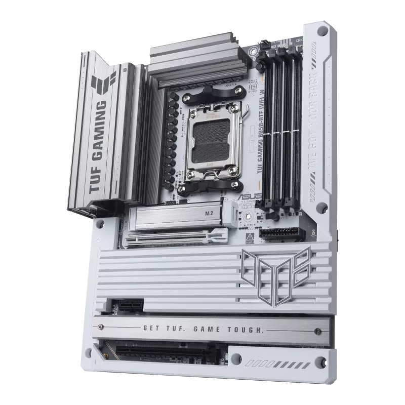 ASUS AMD TUF GAMING B850-BTF WIFI W (AM5)  ATX Motherboard, DDR5 256GB, PCIe 5.0, 3× M.2, Wi-Fi 7, 2.5GbE, BTF 600W GPU Power image 2