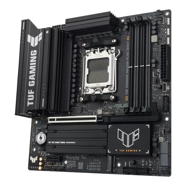 ASUS TUF GAMING B850M-PLUS WIFI7 (AM5) micro-ATX Motherboard, 4DDR5 256GB,PCIe5.0,M.2x3,WiFi7,BT5.4,2.5GbE,USB20G,DP,HDMI,mATX,3yr wty image 4