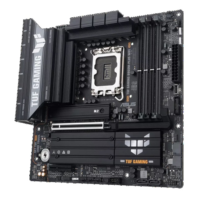 ASUS TUF GAMING B860M-PLUS WIFI LGA1851 mATX Motherboard 256GB, DDR5, 1 x PCIe 5.0,  3 x M.2 slots,  4 x SATA, WiFi 7, 1 x HDMI, 1 x DP image 2