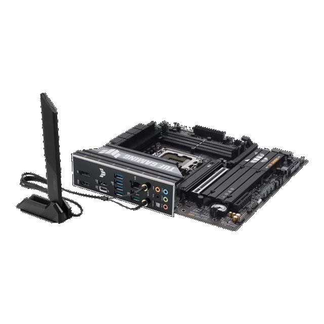 ASUS TUF GAMING B860M-PLUS WIFI LGA1851 mATX Motherboard 256GB, DDR5, 1 x PCIe 5.0,  3 x M.2 slots,  4 x SATA, WiFi 7, 1 x HDMI, 1 x DP image 4
