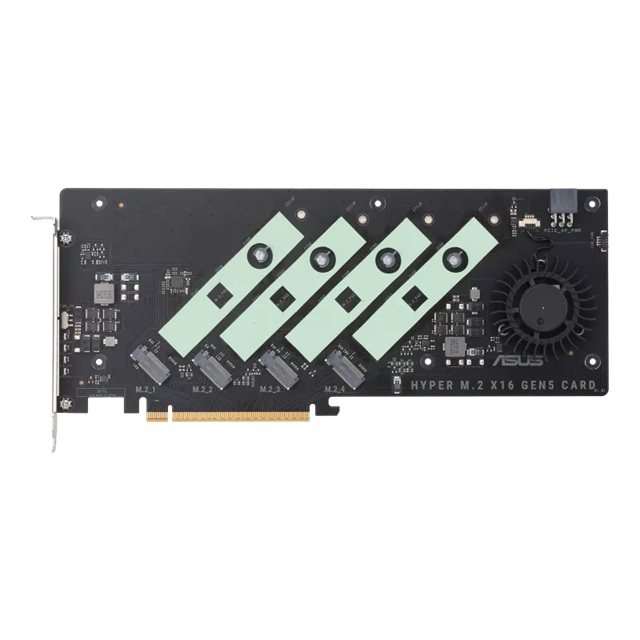 ASUS HYPER M.2 X16 GEN5 CARD (PCIe 5.0/4.0) Supports up to four NVMe M.2 (2242/2260/2280/22110) devices at up to 512 Gbps for RAID functions image 2